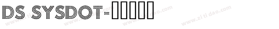DS SysDot字体转换